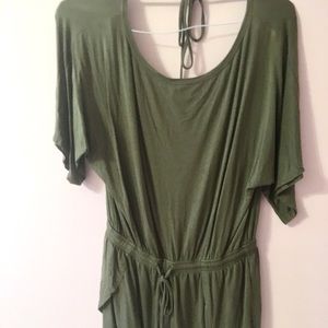 Gap Olive Green Romper Open Back